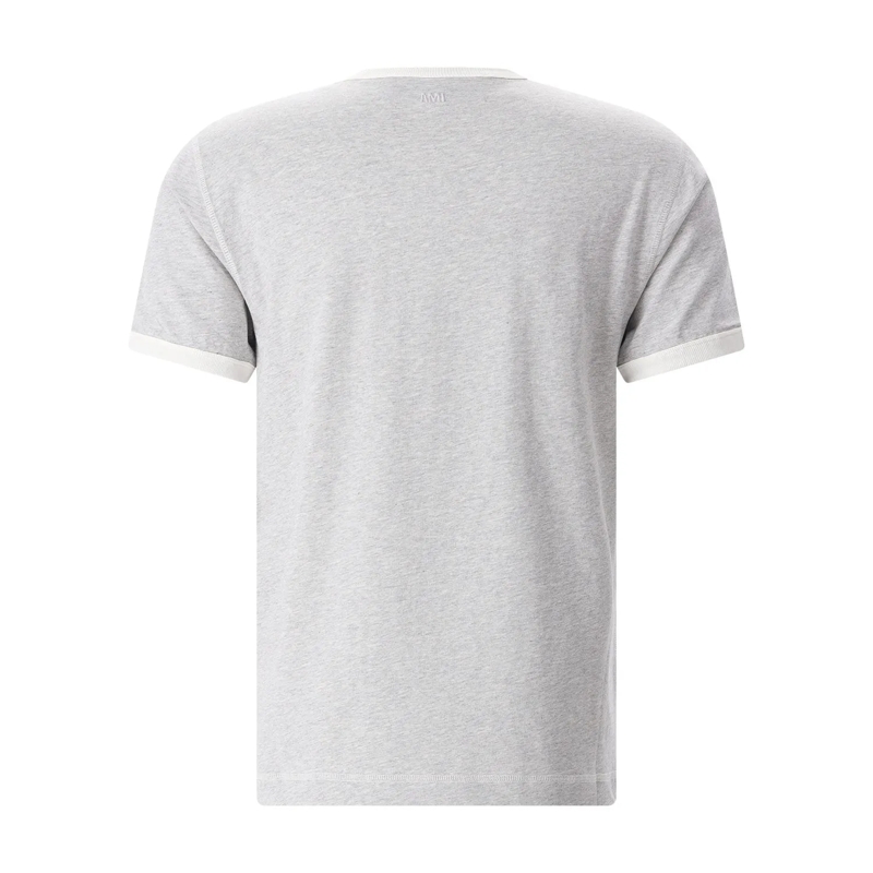 AMI Paris T-Shirt T-Shirt mit Logo grau(Image 3)
