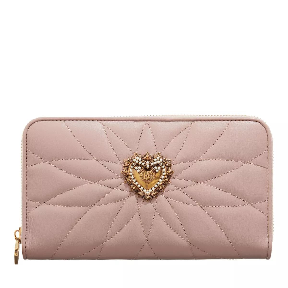 Dolce&Gabbana Portemonnaie - Devotion Wallet Leather - Gr. unisize - in Gold - für Damen