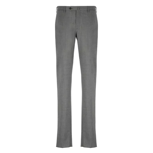 Incotex Grey Wool Blend Trousers Grey 