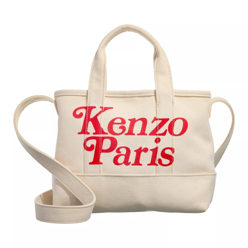 Kenzo Crossbody Bag Small Tote Bag Ecru