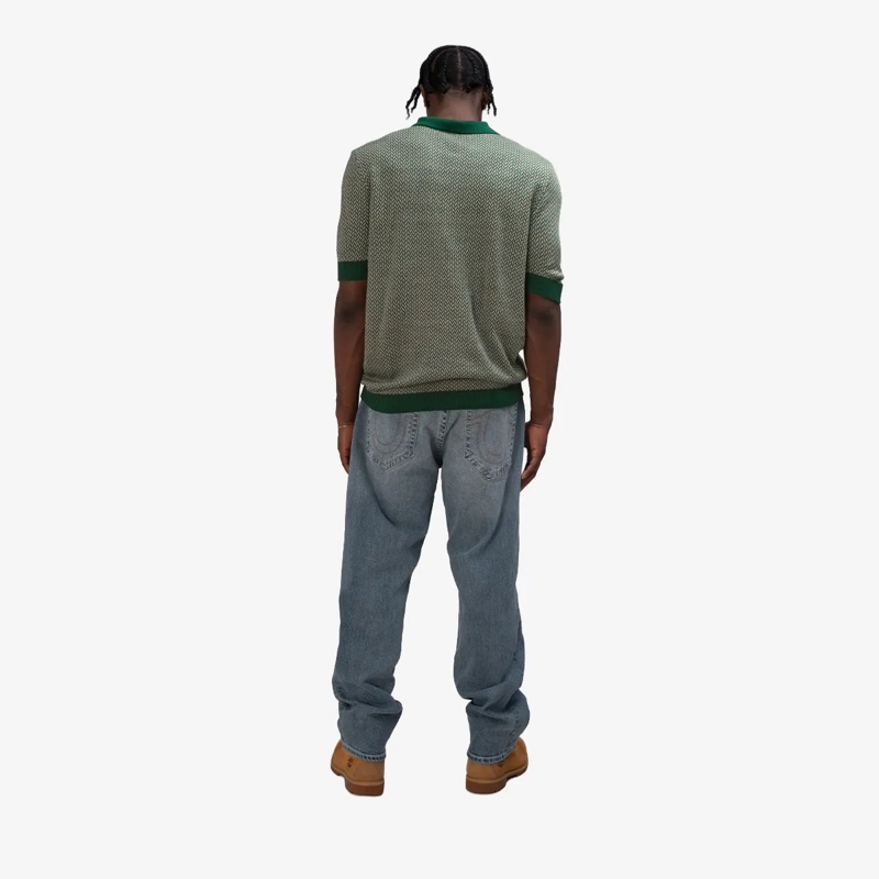 True Religion T-Shirt Poloshirt KNIT grün(Image 3)
