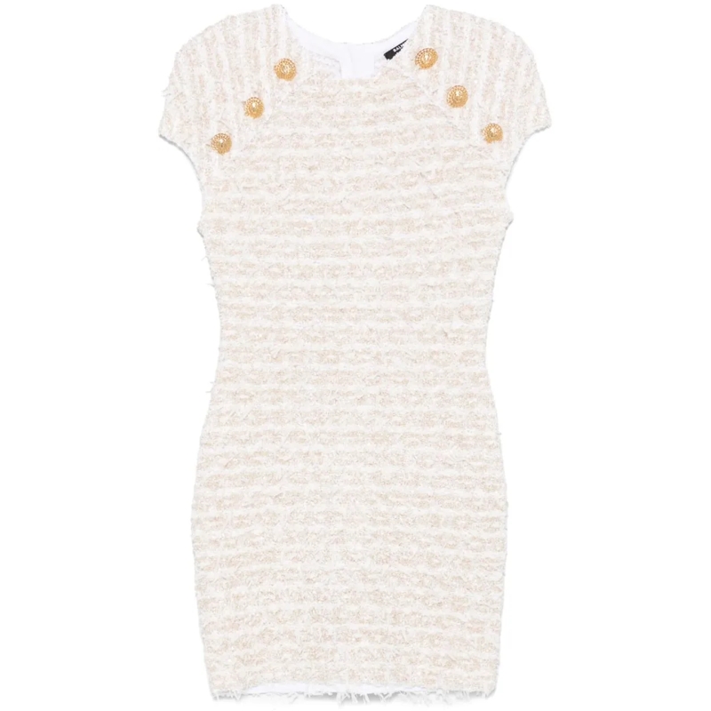 Balmain Mini-robe Dresses White weiß