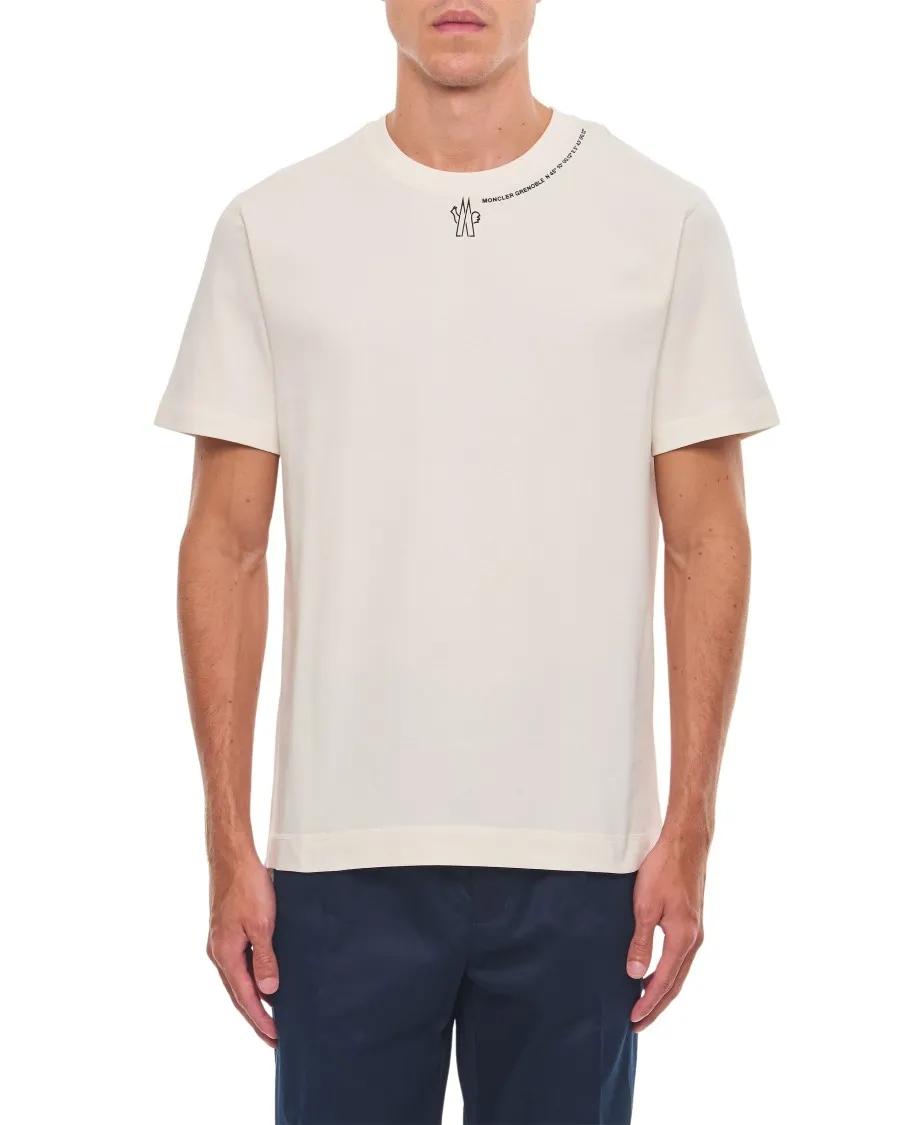 Moncler - Cotton T-Shirt - Größe XL - weiß