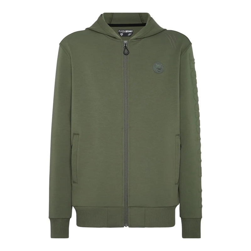 Plein Sport Top Kapuzen-Sweatshirt grün