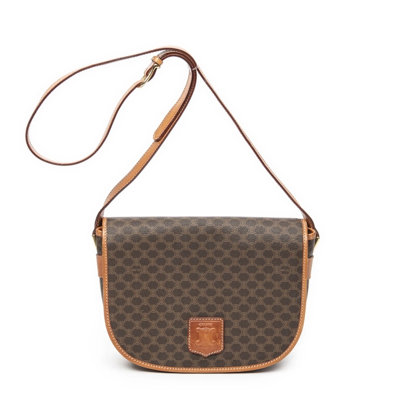 Celine Crossbody Bag Vintage Flap Crossbody braun