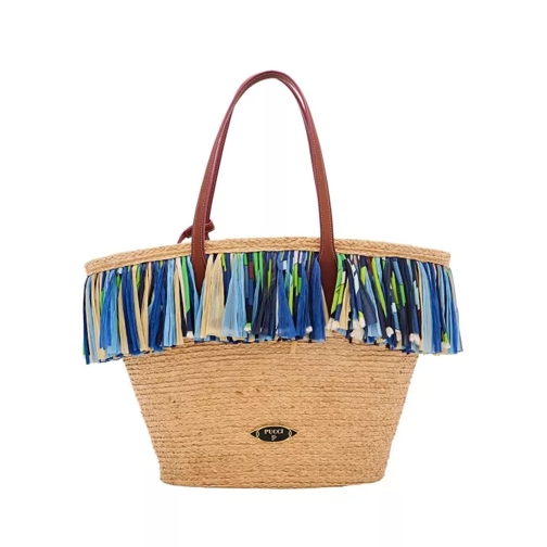 Pucci Mandtas Fringes Basket Bag Brown