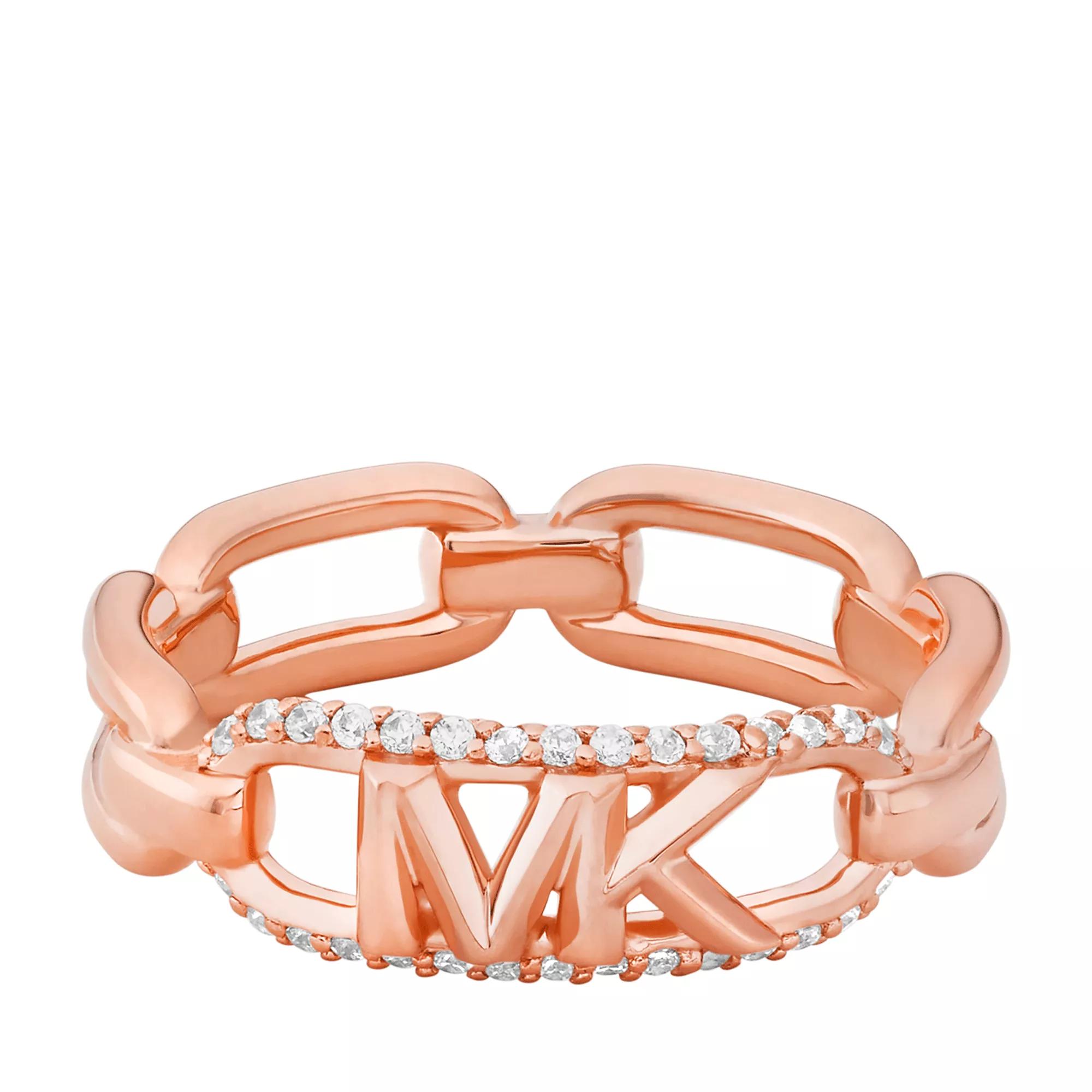 Michael kors pave rose shop gold ring