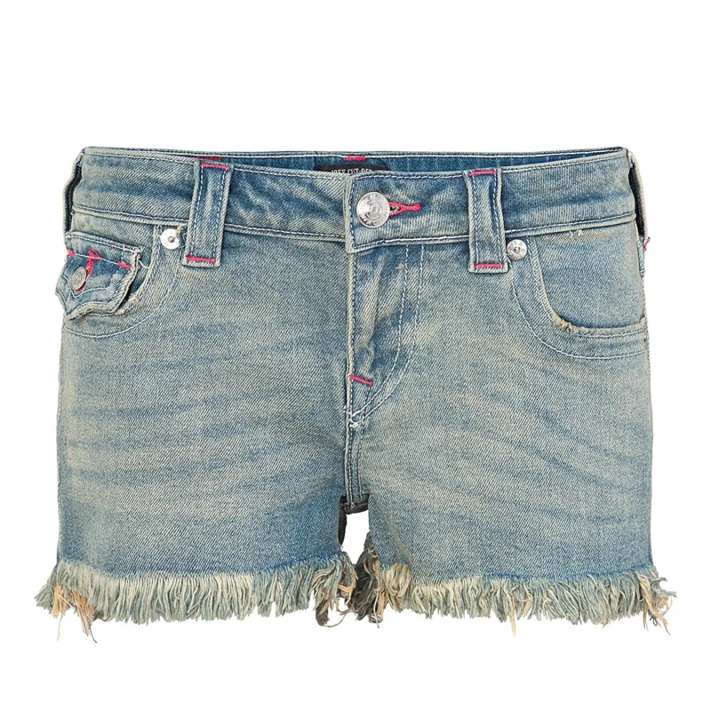 True Religion Jeansshorts Shorts JOEY hell-blau