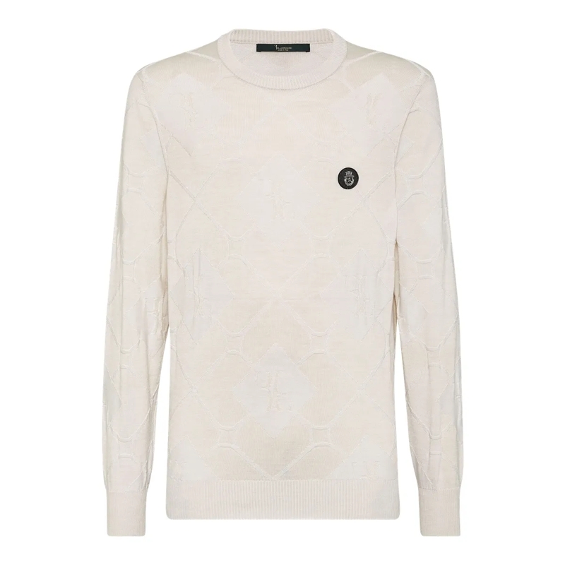 BILLIONAIRE  Rundhalspullover weiss