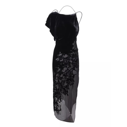 REV Silk-Blend Dress Black 