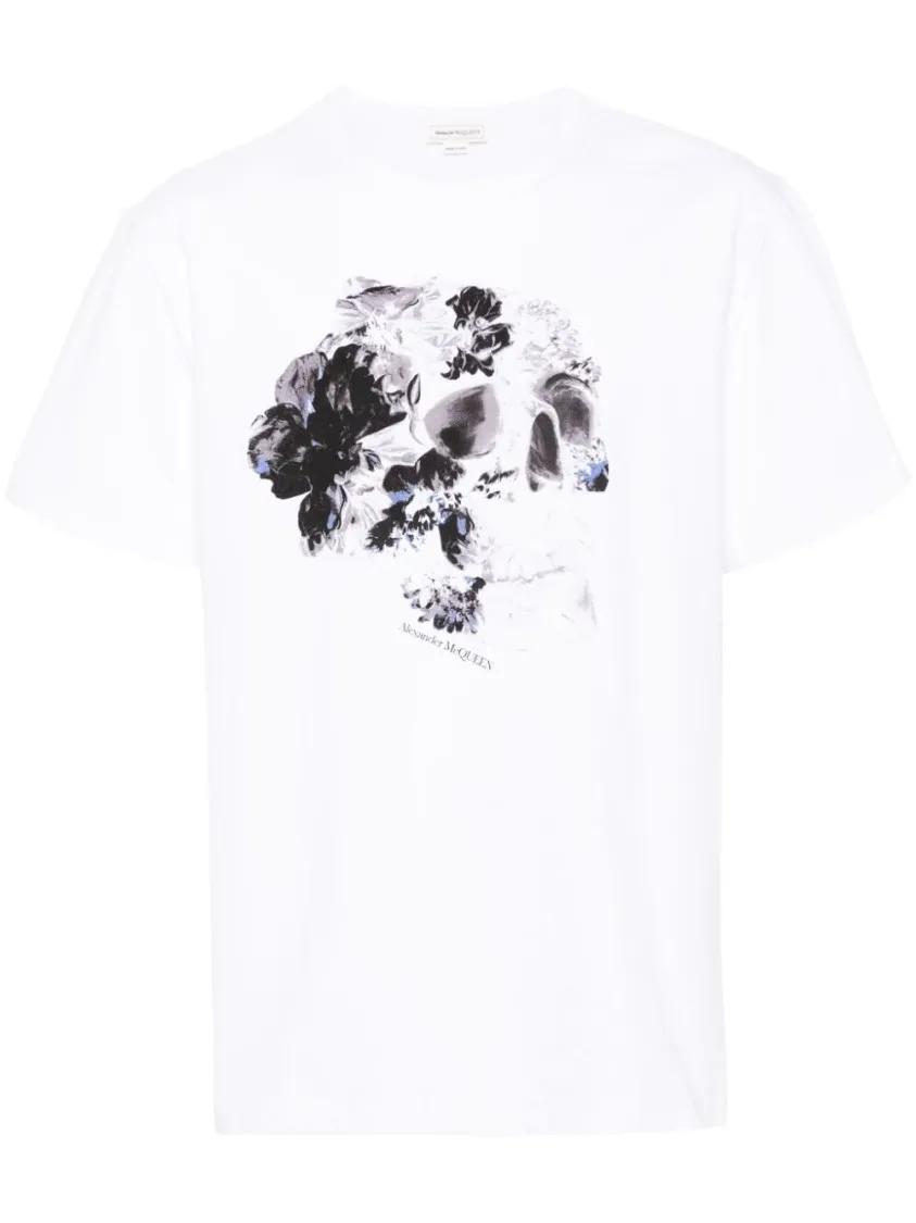 Alexander McQueen - White Cotton Logo Shirt - Größe L - weiß