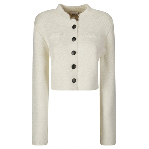 Khaite Overgangsjas Silk And Cashmere Jacket Neutrals