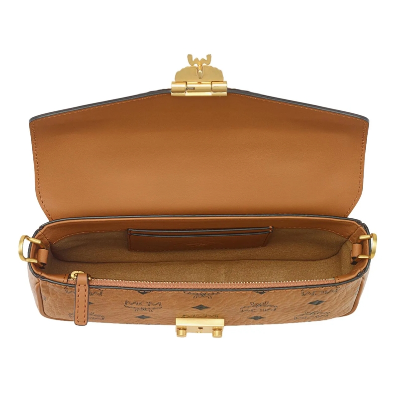 MCM Crossbodytas Tracy Vi Lthr Mix Crossbody Mni Co Cognac(Image 7)