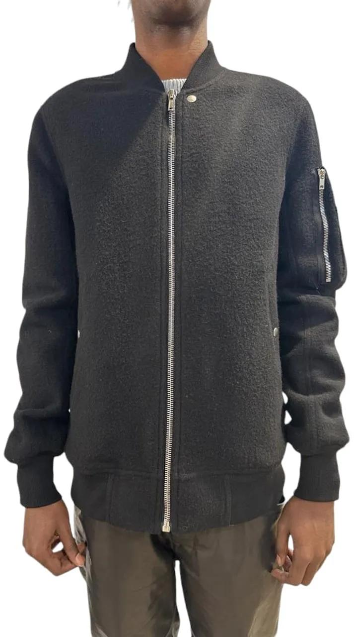 Thumbnail - Rick Owens - Bomber Laine noir Classic Flight Rick Owens Homme - Größe 54 - black