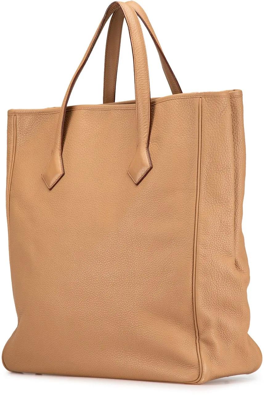 Hermès Shoppers 2008 Clemence Victoria II Cabas 35 in bruin