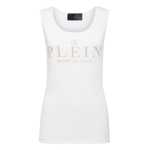 Philipp Plein Top Tanktop Iconic Plein creme