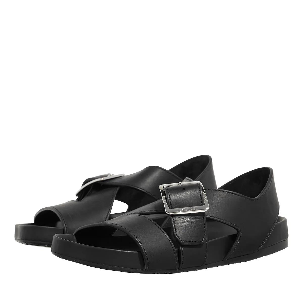 Loewe Low-Top Sneaker - Ease Sandal Toe - Gr. 37 (EU) - in Schwarz - für Damen