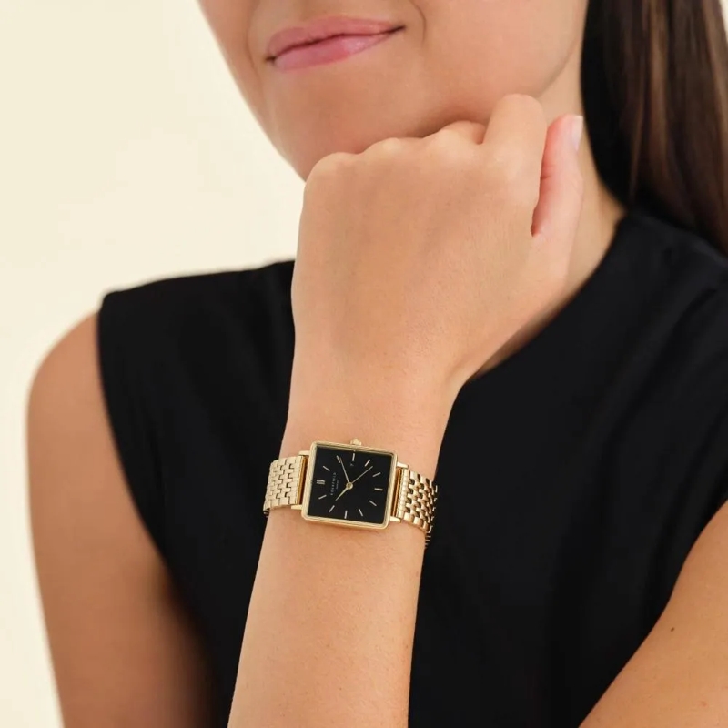 Rosefield Quarzuhr Damenuhr Boxy schwarz(Image 2)