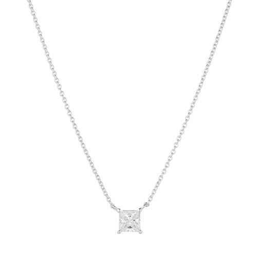 Sif Jakobs Jewellery Ellera Quadrato Necklace Silver Collier court
