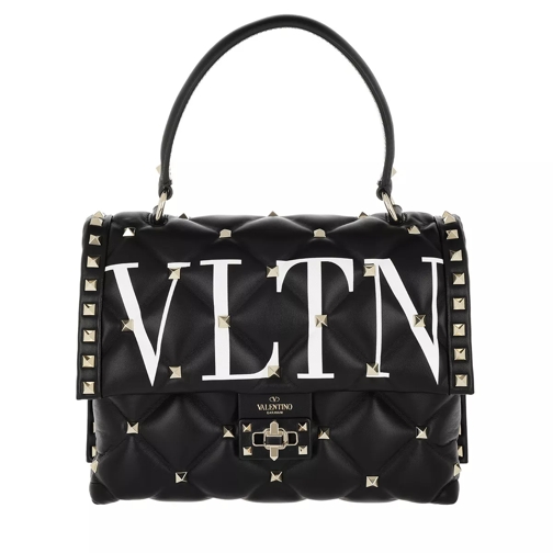 Valentino Garavani Candy Stud Handbag Leather Bianco Ottico/Nero Crossbody Bag