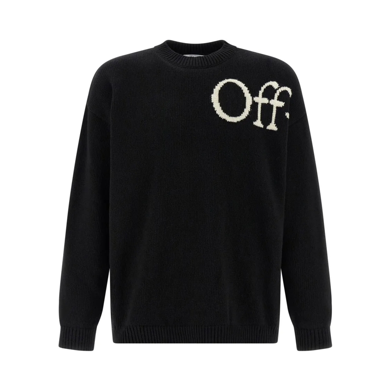 Off-White Pullover Heren 3D Stitch Sweater Grijs grau
