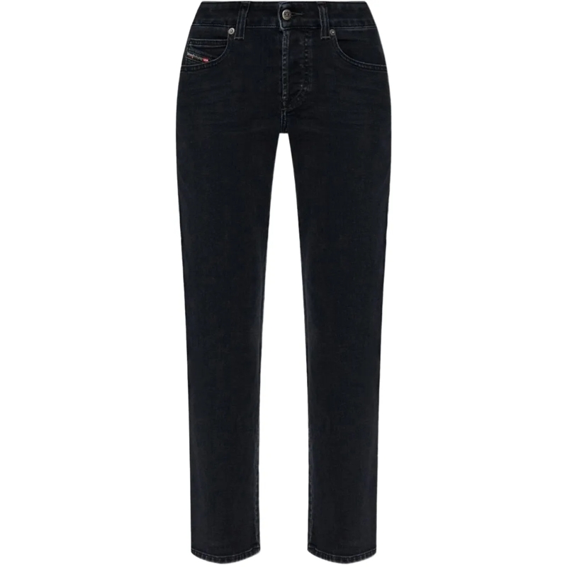 Diesel Jeans à jambe droite Jeans Black schwarz