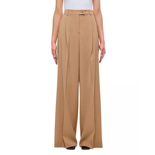 Sportmax Vela Cropped Pants Brown 