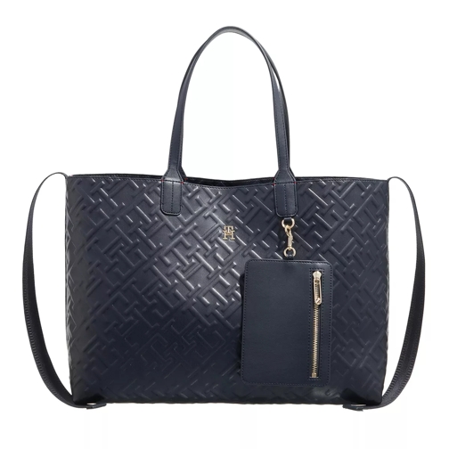 Tommy Hilfiger Iconic Tommy Tote Mono Space Blue Draagtas