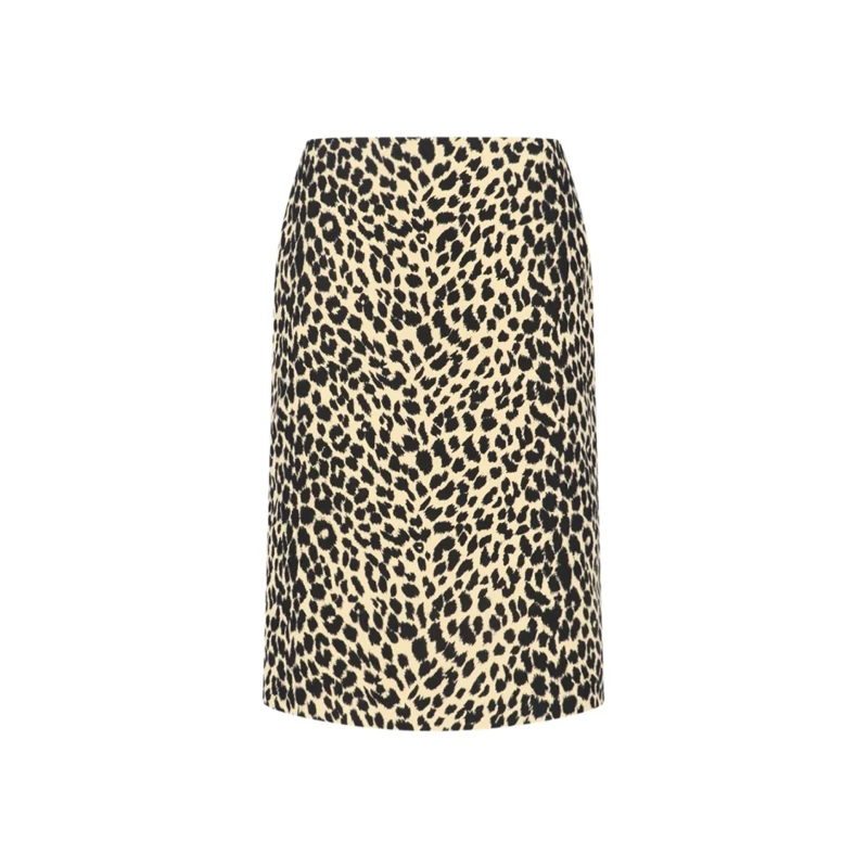 Aspesi Midirok Animalier Midi Skirt – Brown Brown