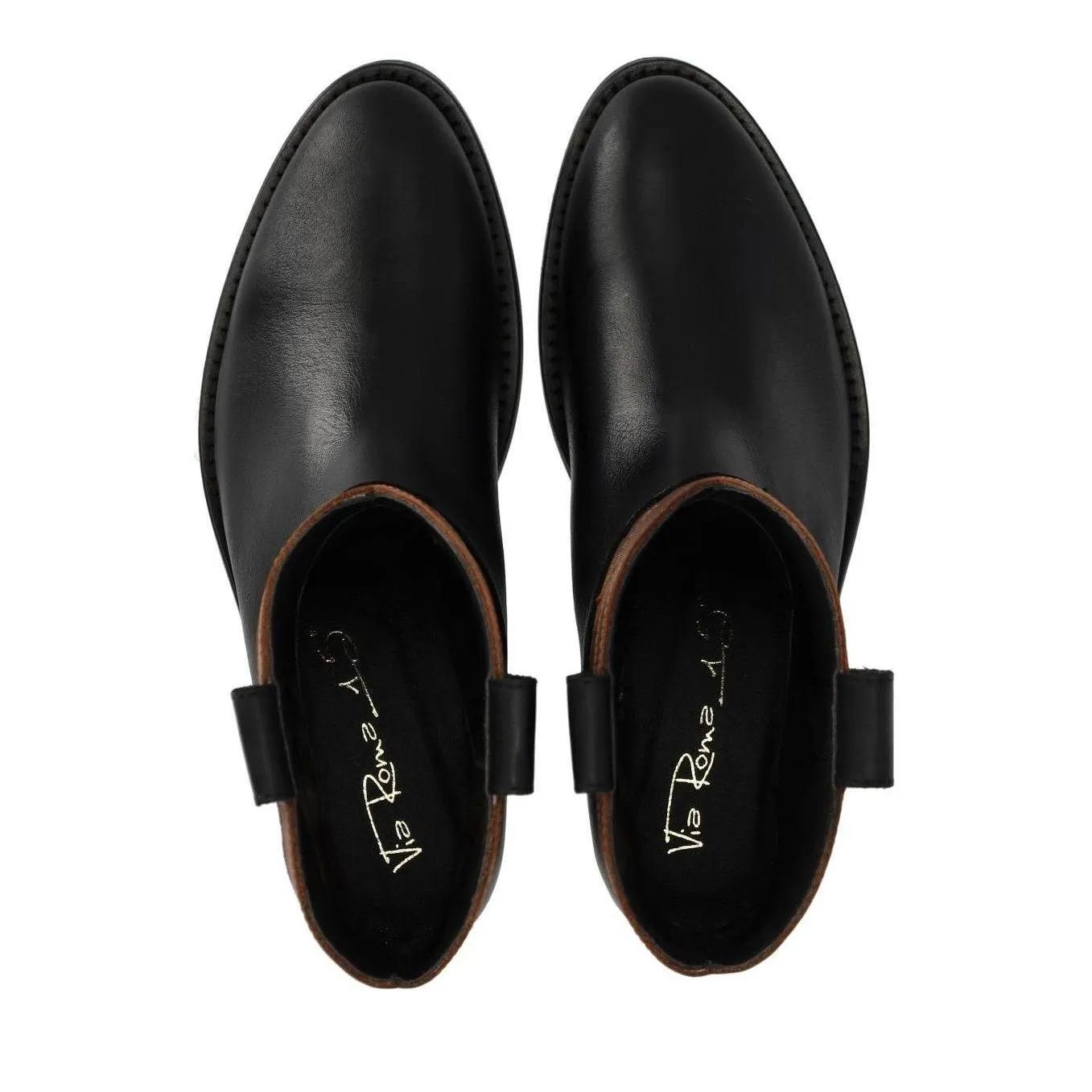 Thumbnail - Via Roma 15 Stiefel - Malibu' Santa Monica Tricolor Texan Bootie - Gr. 40 (EU) - in Schwarz - für Damen