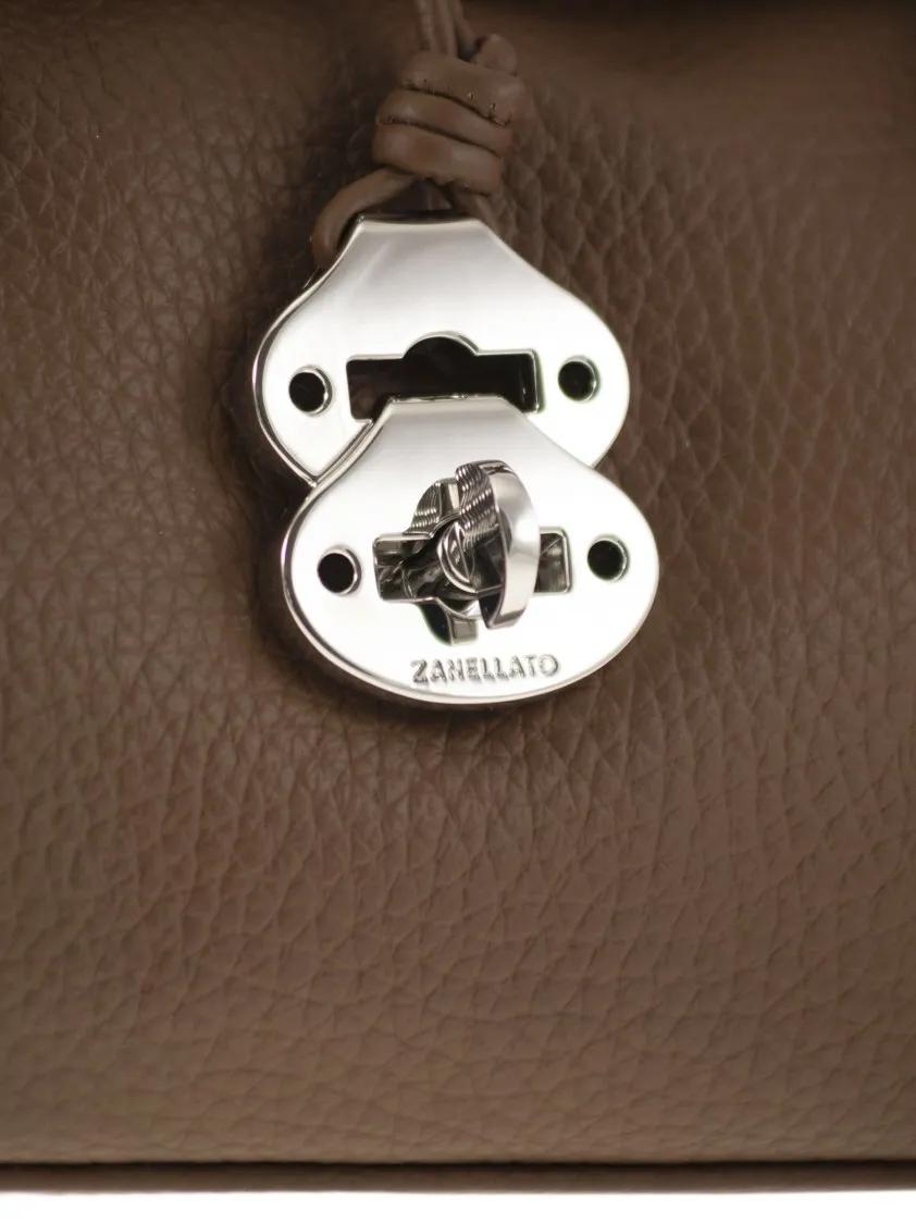 Thumbnail - Zanellato Hobo Bags - Dotta - Grained Leather Bag S - Gr. unisize - in Grau - für Damen