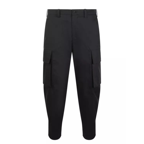 Made In Tomboy Fireman Loose Cargo Trousers Black 