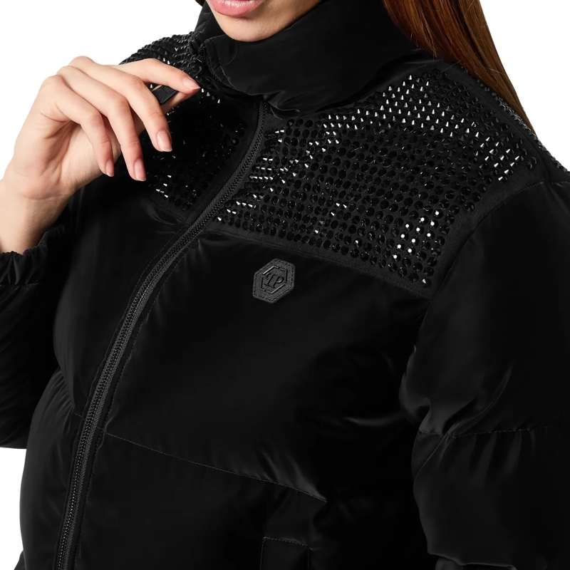 Philipp Plein Daunenjacke Jacke Verziert schwarz(Image 5)