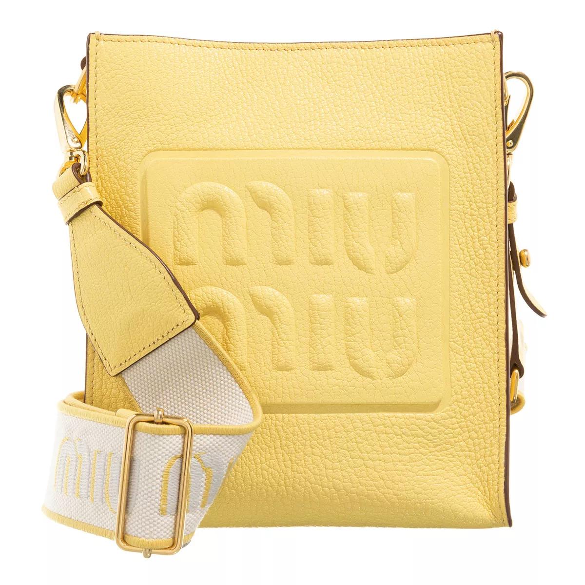Miu Miu Crossbody Bag Lemon Yellow Crossbody Bag
