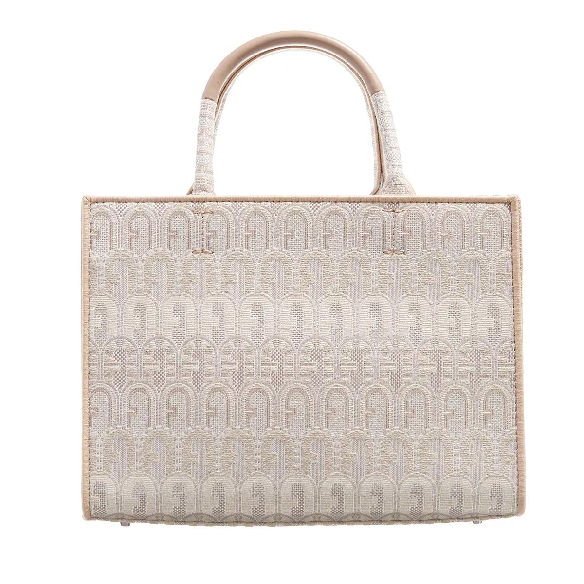 Furla Furla Opportunity S Tote Tessuto Jacquard Ricicl Toni Naturali