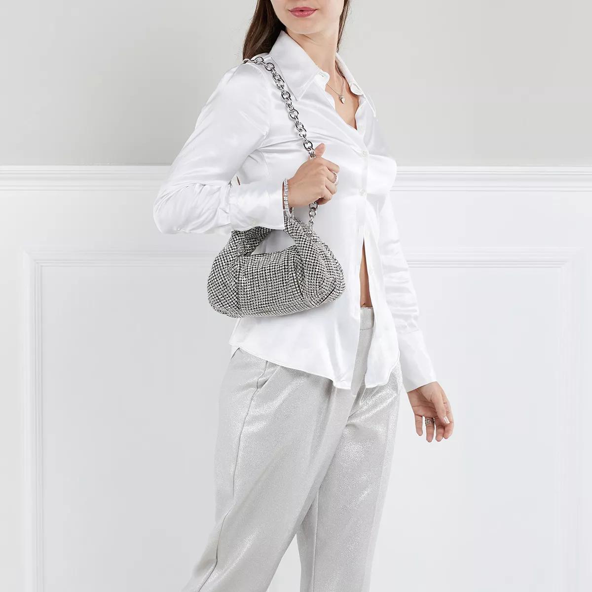 Stuart Weitzman Totes The Moda Shine Mini Tote in zilver