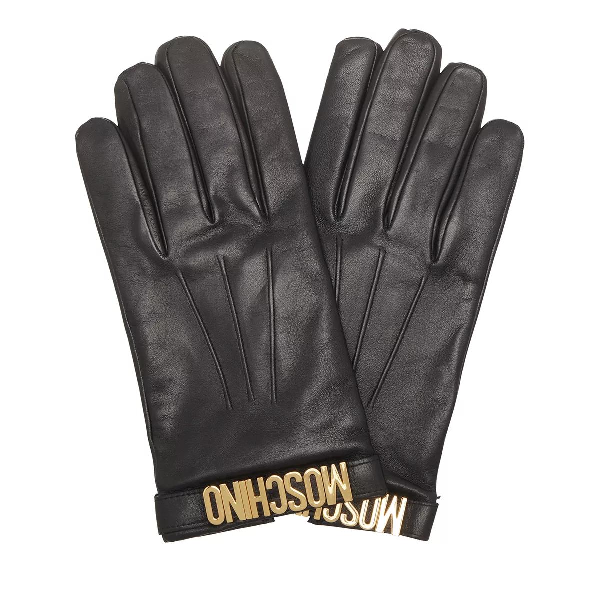 Moschino Handschuhe - Glove M5168 - Gr. L - in Schwarz - für Damen