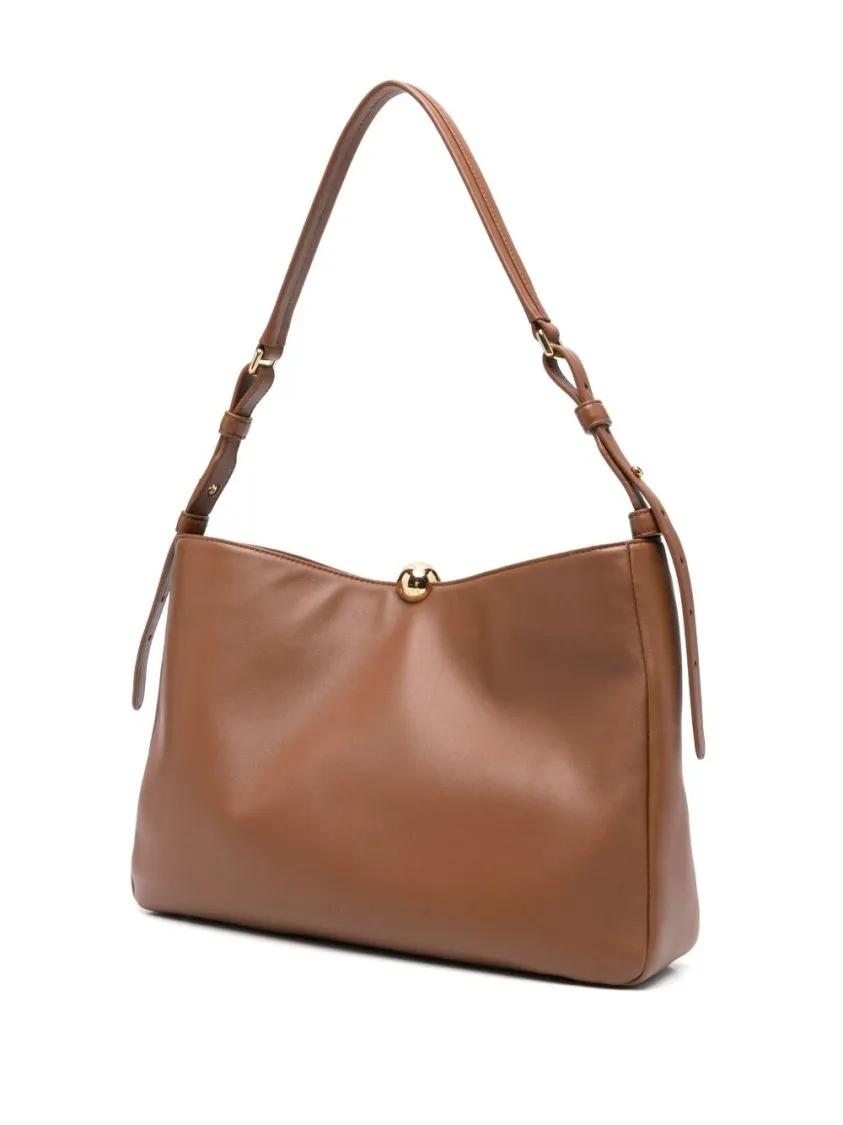 Furla Crossbody bags Textured Brown Handbag With Magnetic Fastening And in bruin