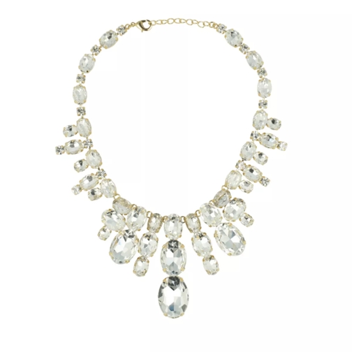 LOTT.gioielli SW Statement Necklace Oval Stones Crystal Short Necklace