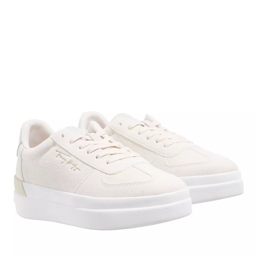 Tommy Hilfiger Th Signature Suede Sneaker Feather White låg sneaker