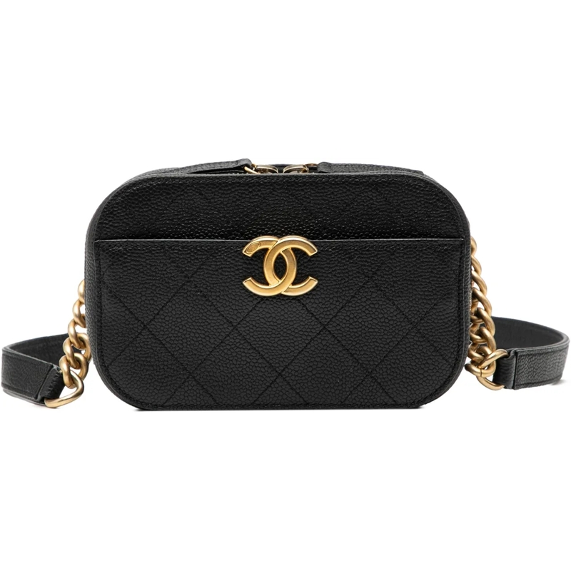 Chanel Gürteltasche CC Stitched Caviar Chic Affinity Belt Bag schwarz