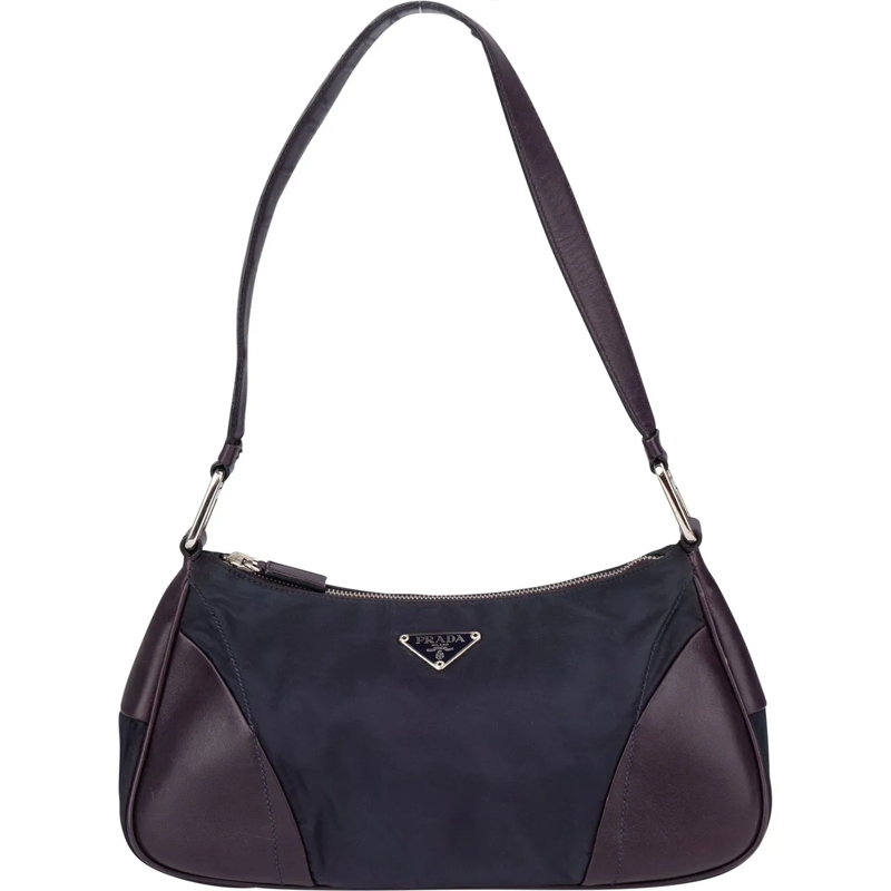 Prada Schultertasche Prada Purple Nylon Triangel Shoulder Bag lila