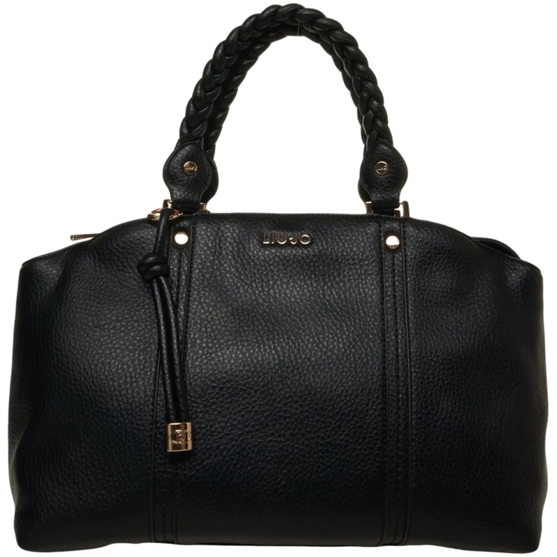 LIU JO Shopper Grained leather shopper 'Fluida' schwarz