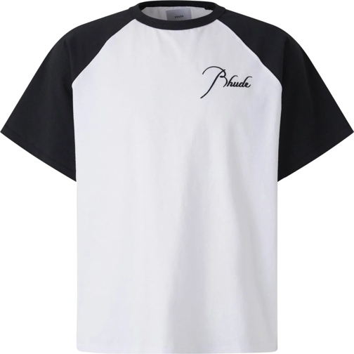 Rhude T-shirts Two-tone Baseball T-Shirt mehrfarbig