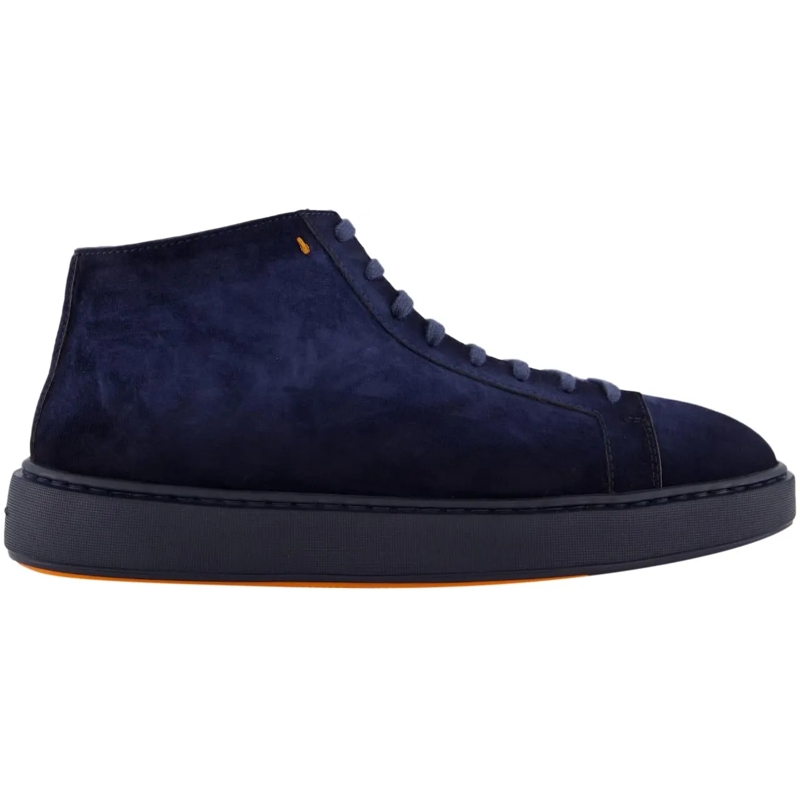 Santoni Low-Top-Sneaker Heren Dump High Sneaker Blauw blau