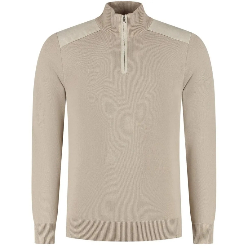 Paul & Shark Sweatshirt Cotton Zipped Sweater beige