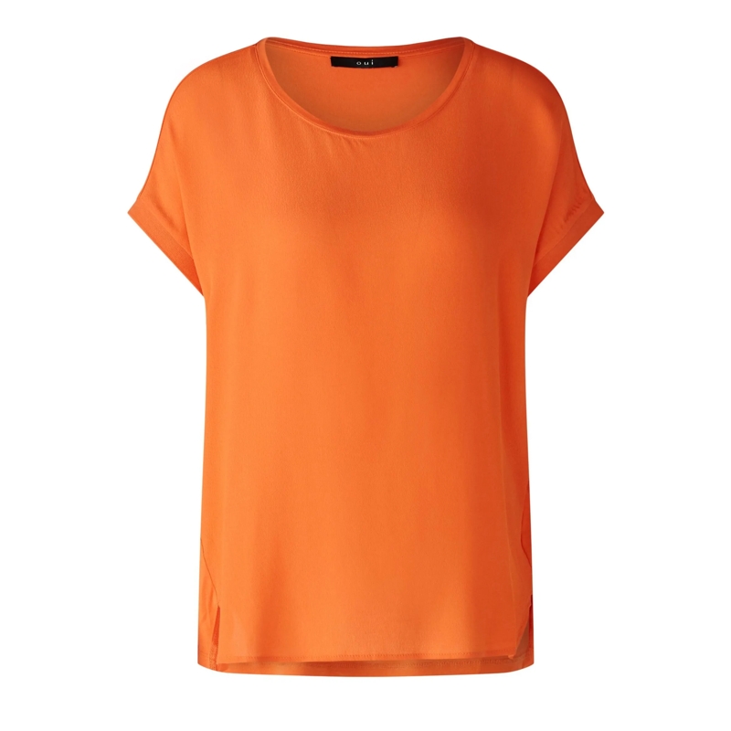 Oui Bluse Blusenshirt AYANO orange