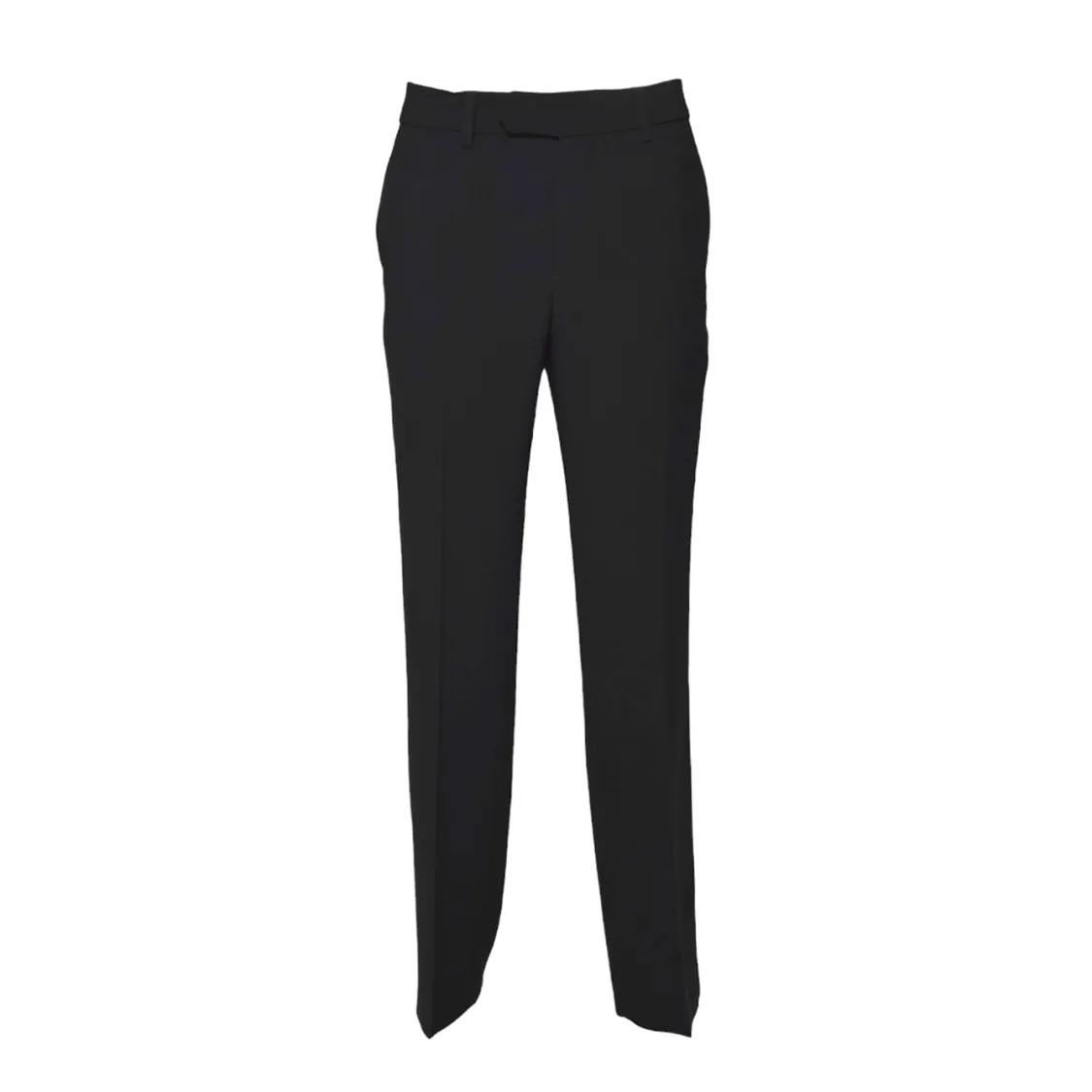 Thumbnail - Aspesi - Black Crepe Cady Trousers - Größe 42 - schwarz