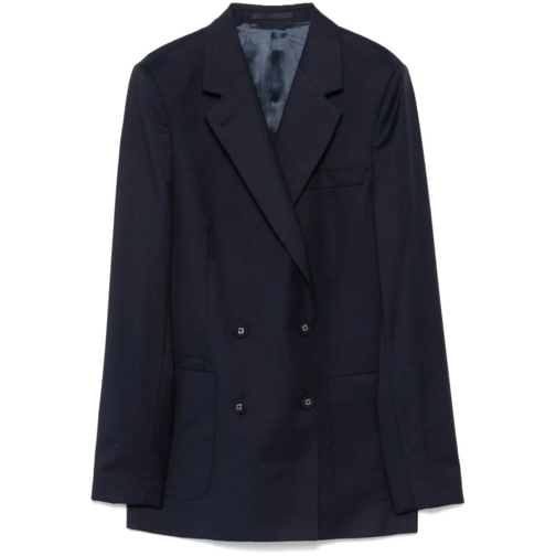 Officine Generale Blazer Midnight Blue Wool Jacket Blue