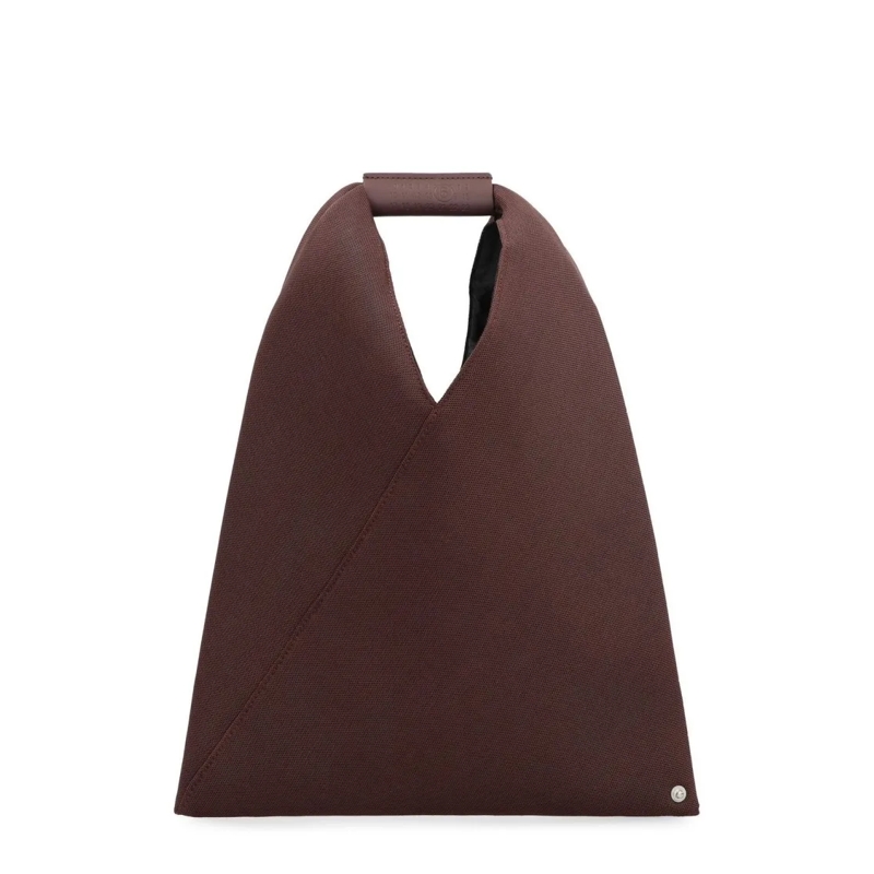 MM6 Maison Margiela Draagtas Structured Brown Handbag With Minimalist Design Brown